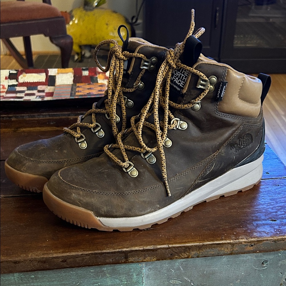 The North Face Men's Dark Brown Leather Boots